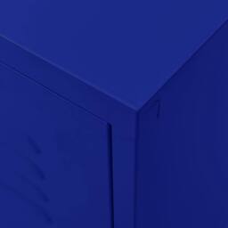 Berkfield Home TV Cabinet Navy Blue 105x35x50 cm Steel - Size: 105 x 35 x 50 cm - thumbnail 8