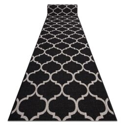 RugsX Sizal Floorlux Runner in Black - Size: 120 cm x 280 cm - thumbnail 1