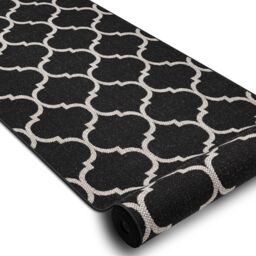 RugsX Sizal Floorlux Runner in Black - Size: 120 cm x 280 cm - thumbnail 3