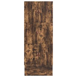 Berkfield Home Storage Bed Frame Smoked Oak Engineered Wood 236.5 x 100 x 31.5 cm in Brown - thumbnail 9