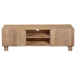 Wyld Haus Buffalo Natural Mango Wood 2 Door TV Unit in Brown - thumbnail 2
