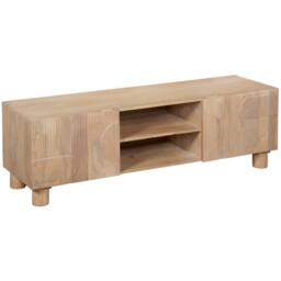 Wyld Haus Buffalo Natural Mango Wood 2 Door TV Unit in Brown - thumbnail 3