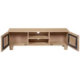 Wyld Haus Buffalo Natural Mango Wood 2 Door TV Unit in Brown - thumbnail 4