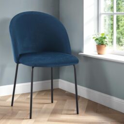 Seconique Boston Dining Chair in Blue - thumbnail 1