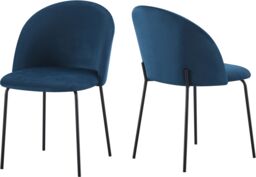 Seconique Boston Dining Chair in Blue - thumbnail 2