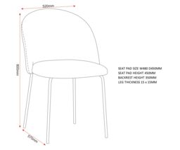 Seconique Boston Dining Chair in Blue - thumbnail 8