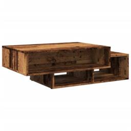 Berkfield Home Coffee Table Old Wood 105x55x32 cm Engineered Wood in Brown - Size: 105 x 55 x 32 cm - thumbnail 6
