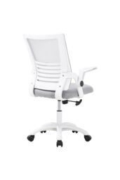 Living and Home Office Desk Swivel Chair Computer Ergonomic Chair in Grey - thumbnail 3