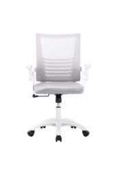 Living and Home Office Desk Swivel Chair Computer Ergonomic Chair in Grey - thumbnail 5