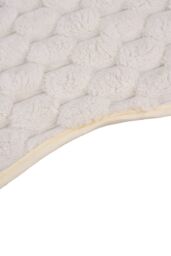 Living and Home Non-Slip Faux Plush Sofa Protector in White - Size: Extra Large - thumbnail 5
