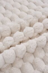 Living and Home Non-Slip Faux Plush Sofa Protector in White - Size: Extra Large - thumbnail 7