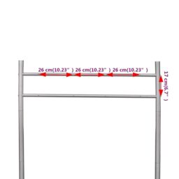 Berkfield Home Stainless Steel Stand for Double Mailbox in Silver - thumbnail 5