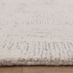 The Rug Shop UK White Modern Easy to clean Hand Made Abstract Area Rug - Size: 200 cm x 290 cm - thumbnail 7