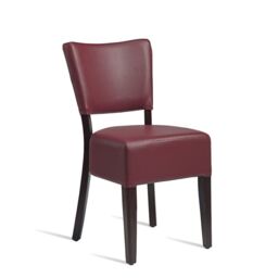 netfurniture Bugel Side Chair - Wenge - Red