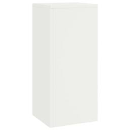 Berkfield Home Outdoor Plant Stands set of 2 in white, 24x24x55 cm, Steel in White - Size: 24 x 24 x 55 cm - thumbnail 5