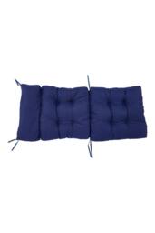 H&O Direct 125cm W x 55cm D Tri-Fold Waterproof Lounge Cushion in Navy - Size: 125 cm W x 55 cm D - thumbnail 2