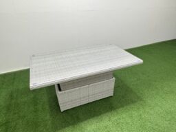 Fimous 8 Seat Garden Furniture Corner Sofa with Footstool Light Grey - thumbnail 5