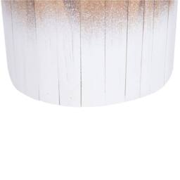 Wyld and Coco Everwood Solid Teak Bedside Table 30cm Light Brown with White Base - thumbnail 5