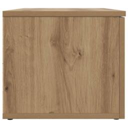 Berkfield Home TV Cabinet Artisan Oak 80x34x30 cm Engineered Wood in Brown - Size: 80 x 34 x 30 cm - thumbnail 6