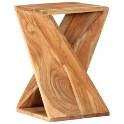 Berkfield Home Side Table 35x35x55 cm Solid Wood Acacia in Brown - Size: 35 x 35 x 55 cm - thumbnail 1