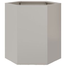 Berkfield Home Garden Planter 2 pcs Hexagon 46x40x45 cm Stainless Steel in Silver - Size: 46 x 40 x 45 cm - thumbnail 6
