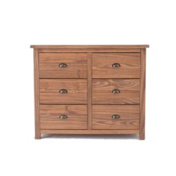 Cabinet Bits Padua 6 Drawer Chest of Drawers Brass Cup Handle in Brown - thumbnail 2