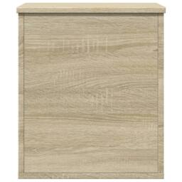 Berkfield Home Storage Box Sonoma Oak 40x42x46 cm Engineered Wood in Light Brown - Size: 40 x 42 x 46 cm - thumbnail 4