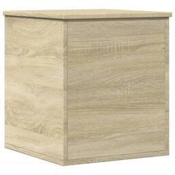 Berkfield Home Storage Box Sonoma Oak 40x42x46 cm Engineered Wood in Light Brown - Size: 40 x 42 x 46 cm - thumbnail 1