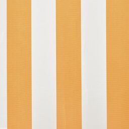 Berkfield Home Awning Top Sunshade Canvas Sunflower Yellow & White 4 x 3 m - thumbnail 4