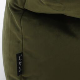 icon Dolce Lounger Bean Bag Olive Green Velvet Bean Bag Chair - thumbnail 6