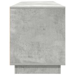 Berkfield Home TV Cabinet with LED Lights Concrete Grey 193.5x41x50 cm - thumbnail 8