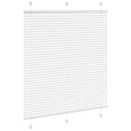 Berkfield Home Pleated Blind White 120x100 cm Fabric Width 119.4 cm Polyester - thumbnail 3