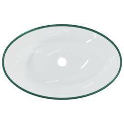 Berkfield Home Basin Tempered Glass 54.5x35x15.5 cm Transparent in Black - thumbnail 5