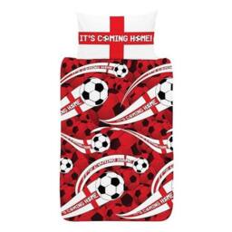 England Football Its Coming Home Reversible Duvet Set in Red - Size: Single - thumbnail 1