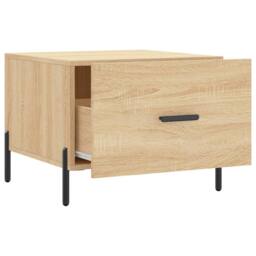 Berkfield Home Decorative Coffee Tables 2 pcs Sonoma Oak 50x50x40 cm Engineered Wood in Light Brown - Size: 50 x 50 x 40 cm - thumbnail 7
