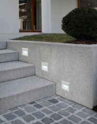 Loops IP65 Recessed Outdoor Wall Light Silver Cast Aluminium 3.7W Built in LED in Metallics - thumbnail 3
