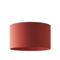 ValueLights Reni Rust Red Fabric Easy Fit Drum Ceiling Lamp Shade in Burnt Orange - Size: Medium - thumbnail 7