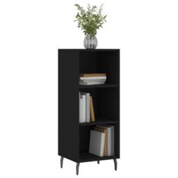 Berkfield Home Sideboard Black 34.5x32.5x90 cm Engineered Wood - thumbnail 1
