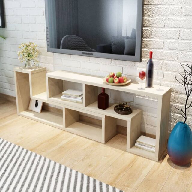 Berkfield Home TV Cabinet Double L-Shaped Oak in Brown - image 1