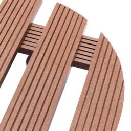Berkfield Home Plant Trolleys 4 pcs Brown √ò30x7, 5 cm WPC - thumbnail 4