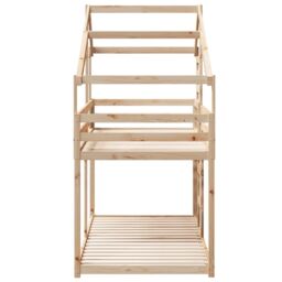 Berkfield Home Bunk Bed without Mattress 80x200 cm Solid Wood Pine in Brown - thumbnail 5