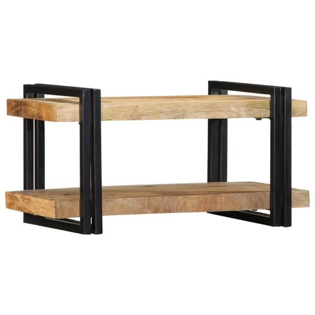 Berkfield Home Wall Shelf 70x33x35 cm Solid Rough Wood Mango in Brown - Size: 70 x 33 x 35 cm - image 1