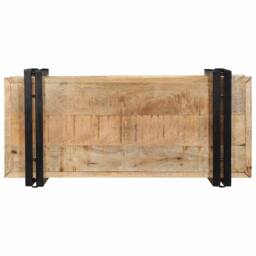 Berkfield Home Wall Shelf 70x33x35 cm Solid Rough Wood Mango in Brown - Size: 70 x 33 x 35 cm - thumbnail 7