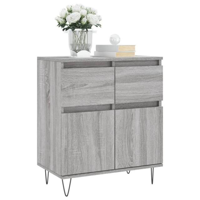Berkfield Home Sideboard Grey Sonoma 60x35x70 cm Engineered Wood - Size: 60 x 35 x 70 cm - image 1