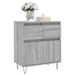 Berkfield Home Sideboard Grey Sonoma 60x35x70 cm Engineered Wood - Size: 60 x 35 x 70 cm - thumbnail 1