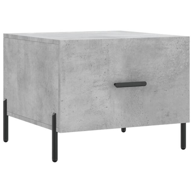 Berkfield Home Coffee Table Concrete Grey 50x50x40 cm Engineered Wood - Size: 50 x 50 x 40 cm - image 1