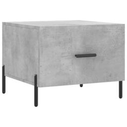 Berkfield Home Coffee Table Concrete Grey 50x50x40 cm Engineered Wood - Size: 50 x 50 x 40 cm - thumbnail 1