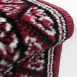 runrug Stair Runner Carpet for Staircases - Soft & Comfy, 9mm - 'Heriz' in Dark Red - Size: 60 cm x 480 cm - thumbnail 2