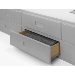 Cheshire Amethyst Bed With Underbed & Drawers - Dove Grey - Single (90cm) - thumbnail 6