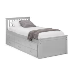 Cheshire Amethyst Bed With Underbed & Drawers - Dove Grey - Single (90cm) - thumbnail 1